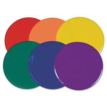 Champion Sports Poly Spot Marker Set, 9" Disks, Assorted Colors, 6-set freeshipping - TVN Wholesale